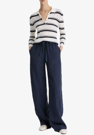 Mid-Rise Utility Drawstring Pant Coastal Blue