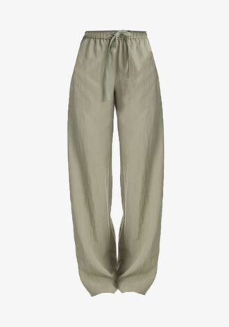 Mid-Rise Utility Drawstring Pant Smoky Moss