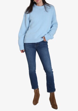 Oversized Cashmere Sweater Soft Blue