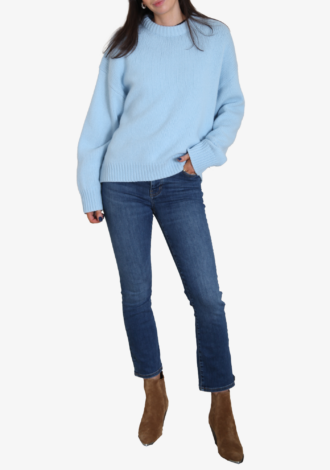 Oversized Cashmere Sweater Soft Blue