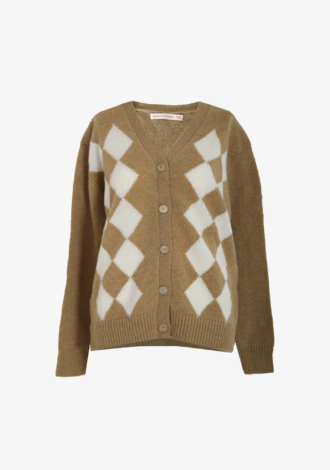 Shetland Argyle Grandad Cardigan