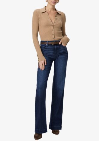 Leenah 32 Inch Wide Leg Jean Praline