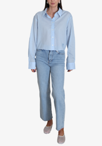 Satai Cropped Cotton Shirt