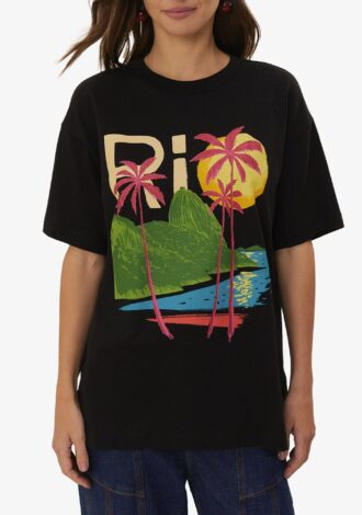 Black Rio Organic Cotton Relaxed T-Shirt