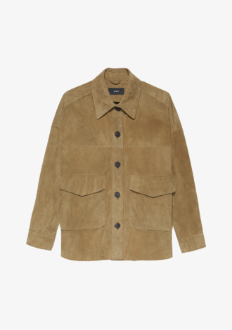 Kaylee Suede Jacket Olive