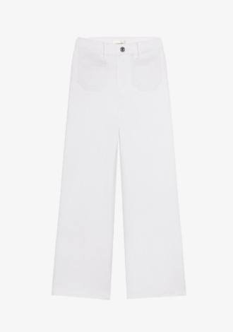 Le Slim Palazzo Modernist Pocket White