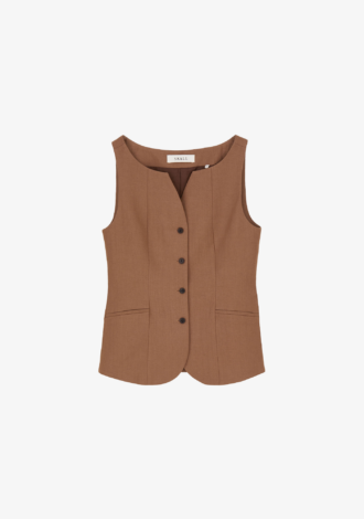 Toni Waistcoat Warm Brown