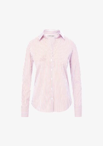 Amelia Striped Shirt In Pink Shell