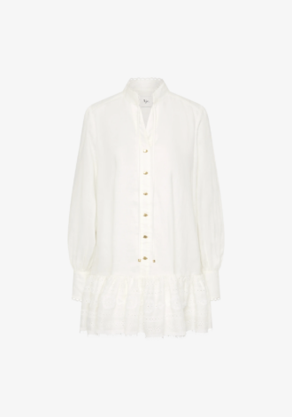 Cloud Embroidered Shirt Dress – 12