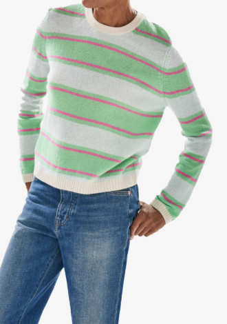 Cashmere Deckchair Stripe Crew