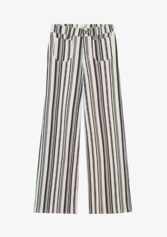 Le Slim Palazzo Modernist Pocket Navy Stripe