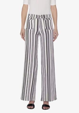 Le Slim Palazzo Modernist Pocket Navy Stripe