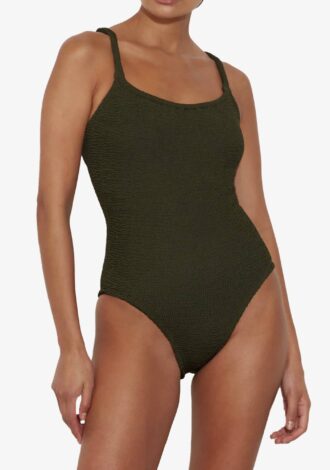 Bette Swim Metallic Khaki