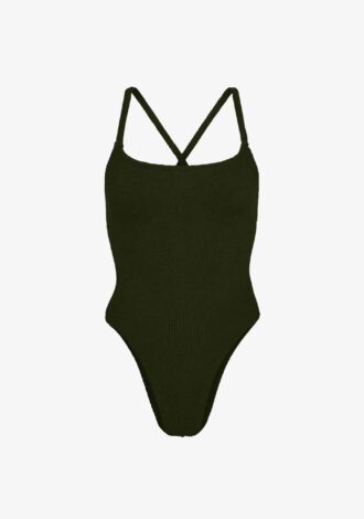 Bette Swim Metallic Khaki