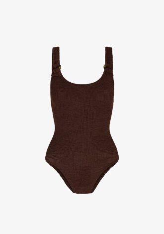 Domino Swim Metallic Chocolate