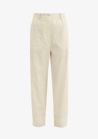 Gia Linen Cropped Trousers