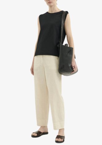 Gia Linen Cropped Trousers