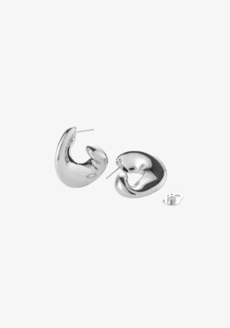 Gigi Hoop Earrings Silver