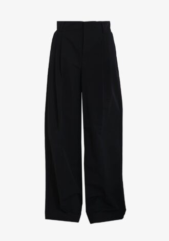 High Rise Pleated Wide Leg Trouser