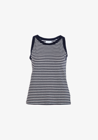 Lua Stripe Tank Navy