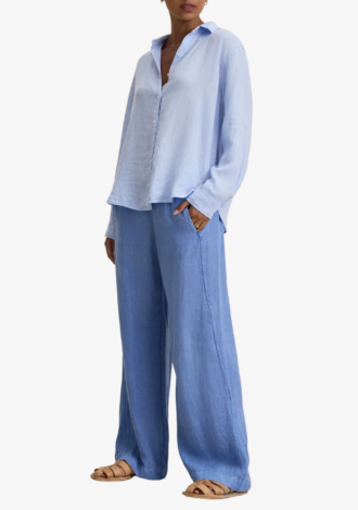 Stephanie Linen Pant Chambray