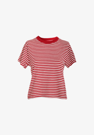 Tash Stripe T-Shirt Red